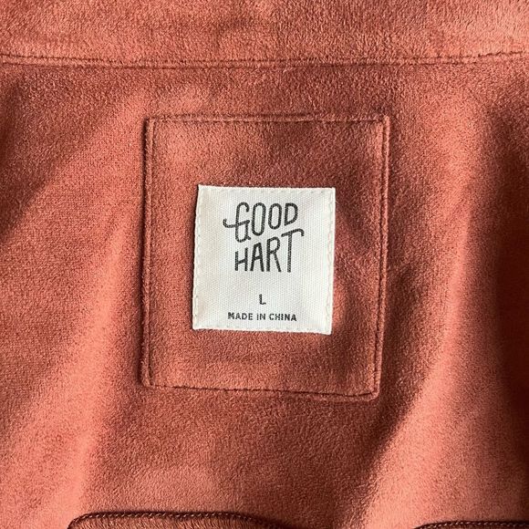 Women’s Bomber Moto Jacket Good Hart size Large NWOT - Picture 14 of 16